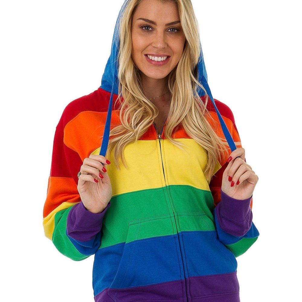 Colorful Striped Women's Hoodie
